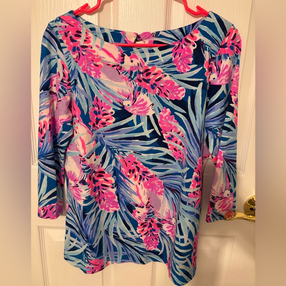 Lilly Pulitzer 3/4 sleeve top size small
